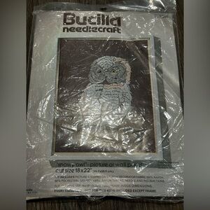 Vintage Bucilla Snowy Owl Needlecraft Kit #3341